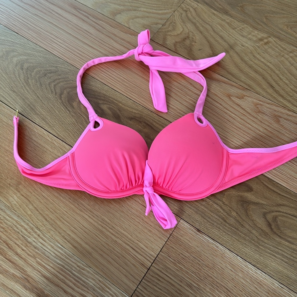 Pink and Patterned Bikini Tops, Victoria’s Secret, 32B - Picture 2 of 8
